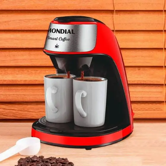 Cafeteira-Elétrica-Mondial-Smart-Coffee-vermelha