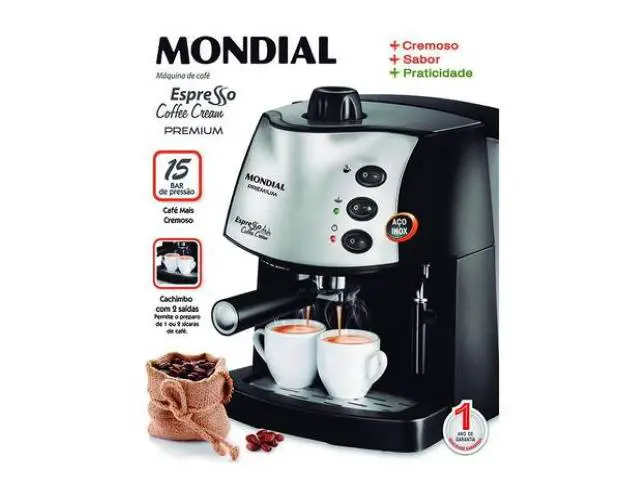 Máquina-de-café-Mondial-Espresso-Coffee-Cream-Premium
