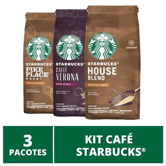 Café- em- pó- Starbucks- 3- pacotes-kit