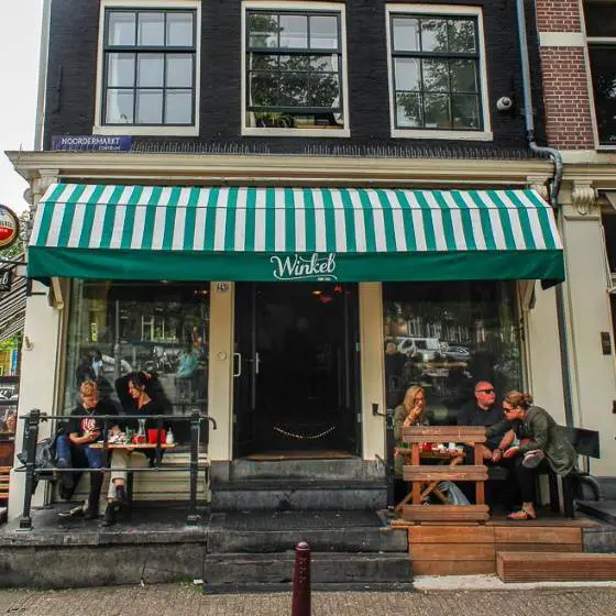 Cafeteria -Winkel-Holanda-Amsterdã