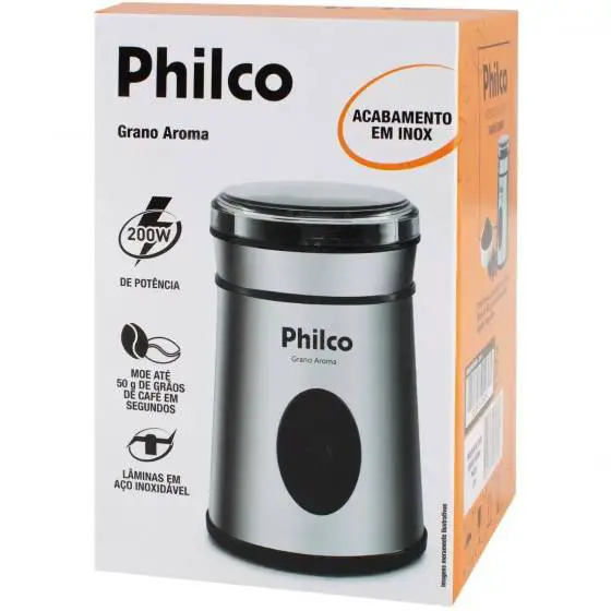 Moedor- de- café -elétrico-Philco- Grano -Aroma- PMC01i