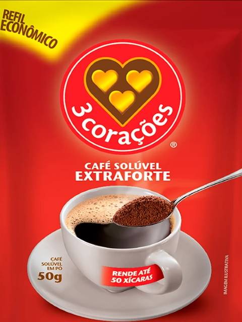 Café -solúvel- 3- corações- extra- forte