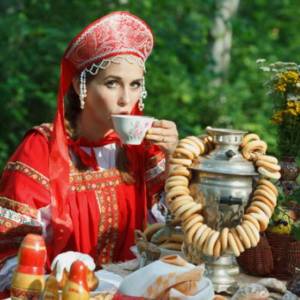 Chá- Russo- e- Samovar