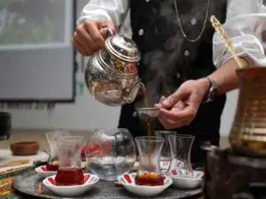 Chá- Turco- Tradicional -da -Turquia