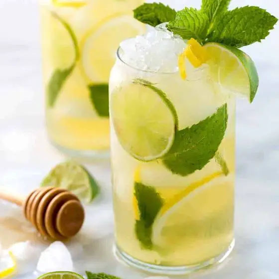 Como- preparar- chá- verde -de- limão- Hinode