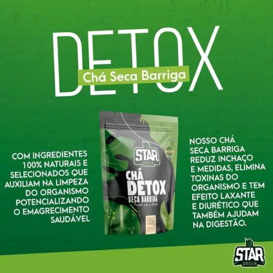Como -tomar -chá -Detox -seca -barriga -Star -Green