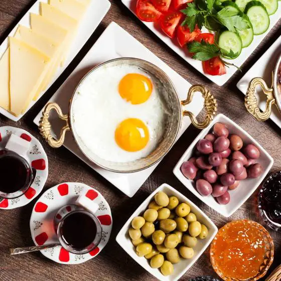 Café -da- manhã -Turco- Tradicional -da -Turquia